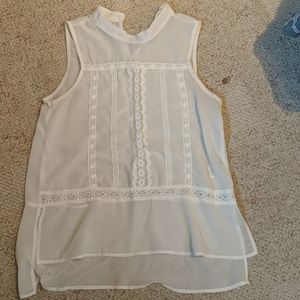 Sheer white top